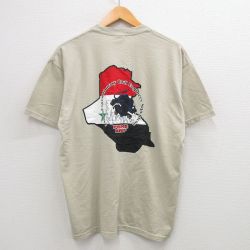 00s 半袖Tシャツ 星条旗 ベージュ XL | 古着