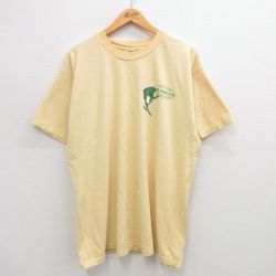 【50%OFF】フルーツオブザルーム 00s 半袖Tシャツ フィッシュ&チップス イエロー XL | 古着