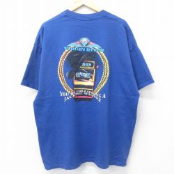 ジャージーズ 00s 半袖Tシャツ VIRGIN RIVER カジノ ブルー XL | 古着