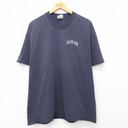 XL★古着 リー Lee 半袖 ビンテージ Tシャツ メンズ 00年代 00s ケープコッド 大きいサイズ コットン クルーネック 紺 ネイビー 24jul15 中古