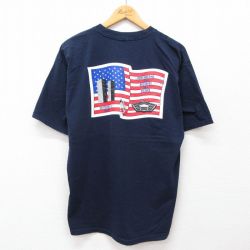 All Sport 00s 半袖Tシャツ 星条旗 ネイビー XL | 古着