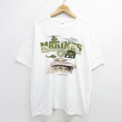 00s 半袖Tシャツ ミリタリー ホワイト XL | 古着