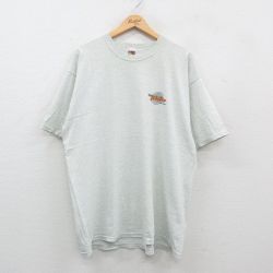 XL★古着 フルーツオブザルーム 半袖 ビンテージ Tシャツ メンズ 00年代 00s 3com Power 大きいサイズ クルーネック 薄グレー 霜降り 【spe】 24jul19 中古