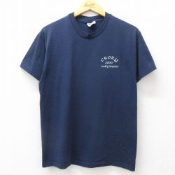 【50%OFF】M★古着 ヘインズ Hanes 半袖 ビンテージ Tシャツ メンズ 00年代 00s Family クルーネック 紺 ネイビー 24jul20 中古