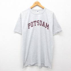 ラッセル 00s 半袖Tシャツ ポツダム グレー XL | 古着