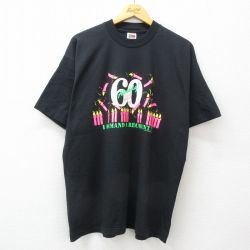 フルーツオブザルーム 90s 半袖Tシャツ ロウソク ブラック XL | 古着