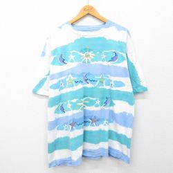 90s 半袖Tシャツ 太陽 ホワイト XL | 古着