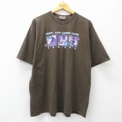 00s 半袖Tシャツ スキー ブラウン XL | 古着