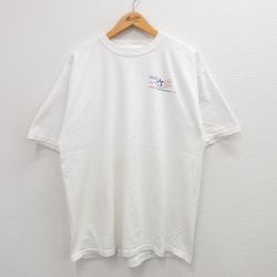 XL★古着 フルーツオブザルーム 半袖 ビンテージ Tシャツ メンズ 00年代 00s 星 DGDF コットン クルーネック 白 ホワイト 24aug05 中古