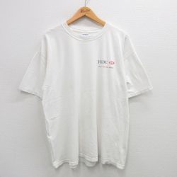 XL★古着 半袖 ビンテージ Tシャツ メンズ 00年代 00s HSBC コットン クルーネック 白 ホワイト 24aug07 中古