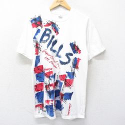 【50%OFF】ジャージーズ 90s 半袖Tシャツ バッファロービルズ ホワイト M | 古着