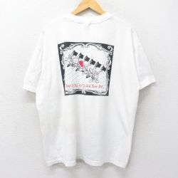 XL★古着 ヘインズ Hanes 半袖 ビンテージ Tシャツ メンズ 90年代 90s NORTHEAST HIGH SCHOOL 大きいサイズ クルーネック 白 ホワイト 24aug09 中古