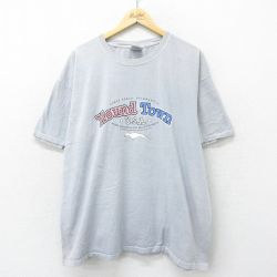 XL★古着 半袖 ビンテージ Tシャツ メンズ 00年代 00s 犬 大きいサイズ コットン クルーネック グレー 24aug10 中古