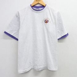 【50%OFF】L★古着 オニータ ONEITA半袖 ビンテージ Tシャツ メンズ 90年代 90s シカ コットン クルーネック USA製 薄グレー 霜降り他 25mar29 中古 半袖