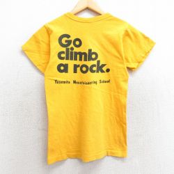 【50%OFF】チャンピオン 70s 半袖Tシャツ マウンテニアリング イエロー XS | 古着