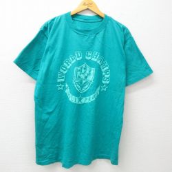 90s 半袖Tシャツ WORLD CHAMPS ライトブルー XL | 古着