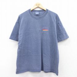 90s 半袖Tシャツ OGUNOUIT ネイビー XL | 古着