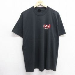 L★古着 スクリーンスターズ 半袖 ビンテージ Tシャツ メンズ 90年代 90s metric クルーネック USA製 黒 ブラック 25apr03 中古