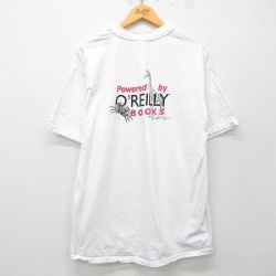 XL★古着 ヘインズ Hanes 半袖 ビンテージ Tシャツ メンズ 00年代 00s OREILLY キリン カニ 大きいサイズ コットン クルーネック 白 ホワイト 25apr04 中古