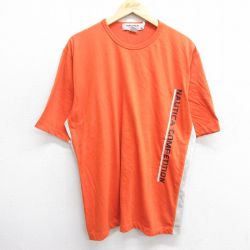 XL★古着 ノーティカ NAUTICA 半袖 ブランド ビンテージ Tシャツ メンズ 00年代 00s コンペティション 大きいサイズ クルーネック カナダ製 オレンジ他 25apr05 中古