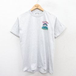 【50%OFF】M★古着 ジャージーズ 半袖 ビンテージ Tシャツ メンズ 00年代 00s 虹 クルーネック 薄グレー 霜降り 25apr07 中古