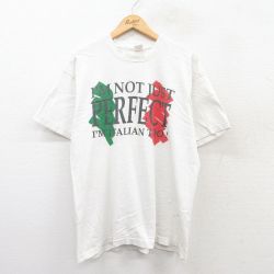 L★古着 フルーツオブザルーム 半袖 ビンテージ Tシャツ メンズ 90年代 90s PERFECT コットン クルーネック USA製 白 ホワイト 25apr07 中古