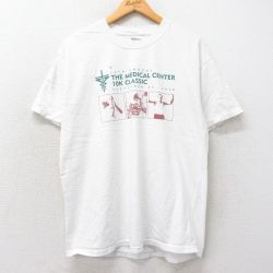 L★古着 ヘインズ Hanes 半袖 ビンテージ Tシャツ メンズ 00年代 00s MEDICAL CENTER 10K 気球 コットン クルーネック 白 ホワイト 25apr07 中古