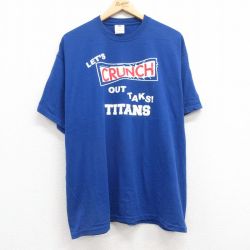 00s 半袖Tシャツ CRUNCH ブルー XL | 古着
