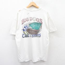 ビッグドッグス 00s 半袖Tシャツ ビリヤード ホワイト XL | 古着