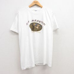 00s 半袖Tシャツ 魚 ホワイト XL | 古着
