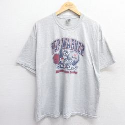 ジャージーズ 00s 半袖Tシャツ POP WARNER グレー XL | 古着