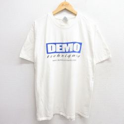 L★古着 ヘインズ Hanes 半袖 ビンテージ Tシャツ メンズ 00年代 00s DEMO コットン クルーネック 生成り 25apr16 中古