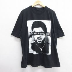 XL★古着 半袖 ビンテージ Tシャツ メンズ 00年代 00s today 大きいサイズ コットン クルーネック 黒 ブラック 25apr16 中古