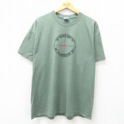 【20%OFF】XL★古着 半袖 ビンテージ Tシャツ メンズ 00年代 00s SWAT 大きいサイズ クルーネック 緑 グリーン 霜降り 25apr23 中古