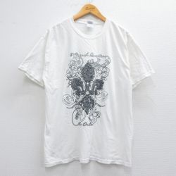 L★古着 半袖 ビンテージ Tシャツ メンズ 00年代 00s ニューオーリンズ コットン クルーネック 白 ホワイト 25apr24 中古