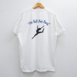 XL★古着 ラッセル 半袖 ビンテージ Tシャツ メンズ 90年代 90s バレエ 大きいサイズ クルーネック USA製 白 ホワイト 【spe】 25apr24 中古