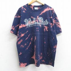 GEAR 90s 半袖Tシャツ ユタ大学 ネイビー XL | 古着