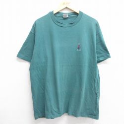 90s 半袖Tシャツ ゴルフ グリーン XL | 古着