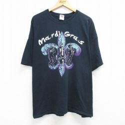 00s 半袖Tシャツ マルディグラ ブラック XL | 古着