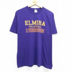 【50%OFF】エルマイラ 00s 半袖Tシャツ バレーボール パープル L | 古着