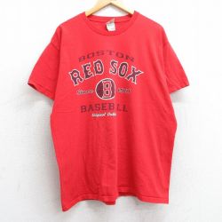 【50%OFF】フルーツオブザルーム 00s 半袖Tシャツ ボストンレッドソックス レッド XL | 古着