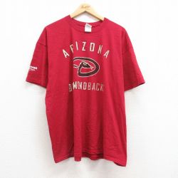【50%OFF】00s 半袖Tシャツ アリゾナダイヤモンドバックス バーガンディ XL | 古着