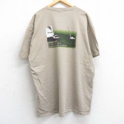 00s 半袖Tシャツ ゴルフ ベージュ XL | 古着