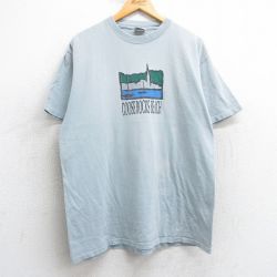 90s 半袖Tシャツ グースロックスビーチ ネイビー XL | 古着