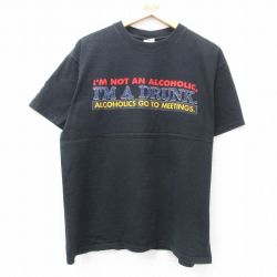 00s 半袖Tシャツ IM A DRUNK ブラック XL | 古着