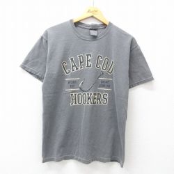 M★古着 半袖 ビンテージ Tシャツ メンズ 00年代 00s ケープコッド クルーネック グレー 25may07 中古