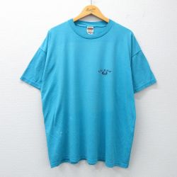 【50%OFF】フルーツオブザルーム 00s 半袖Tシャツ ゲス ライトブルー XL | 古着