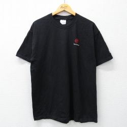 【50%OFF】L★古着 ヘインズ Hanes 半袖 ビンテージ Tシャツ メンズ 00年代 00s e business IBM コットン クルーネック 黒 ブラック 【spe】 25may07 中古