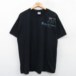 ジャージーズ 00s 半袖Tシャツ アート ブラック XL | 古着