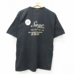 XL★古着 ヘインズ Hanes 半袖 ビンテージ Tシャツ メンズ 00年代 00s Sage ルーム コットン クルーネック 黒 ブラック 25may10 中古